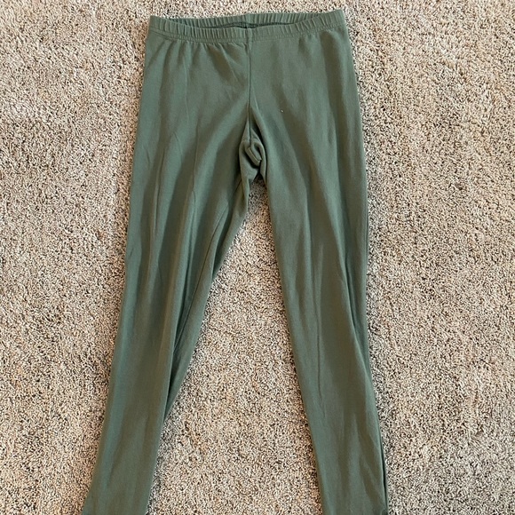 Olive Green Leggings - Picture 1 of 4